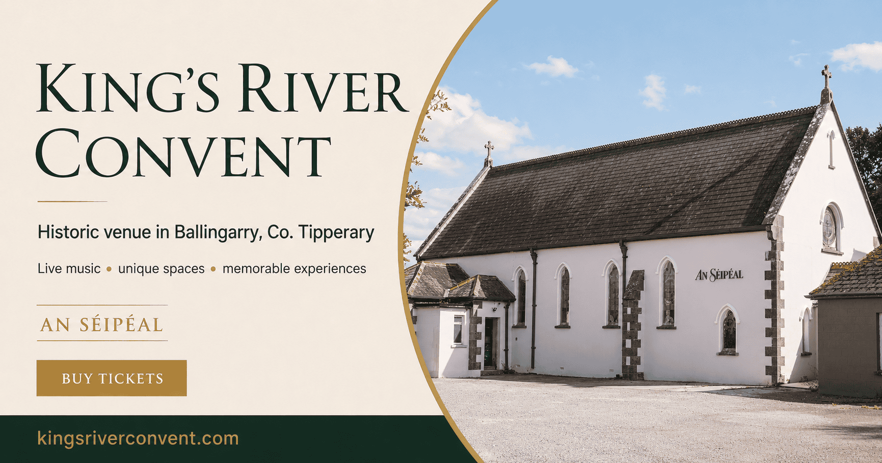 King’s River Convent | Live Events & Venue Hire, Tipperary